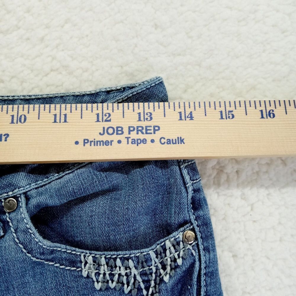 Earl Jean Jeans Women 27x28* Straight Leg Medium Wash Denim - Picture 5 of 11